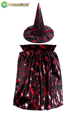 CAPPELLO+MANTELLO STREGA ROSSA